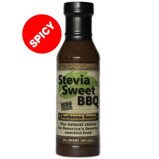 Spicy Stevia Sweet BBQ Barbecue Sauce 15 ounce bottle