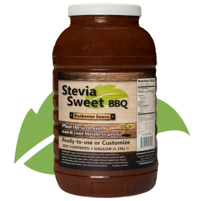 1 Gallon Jar of Stevia Sweet BBQ Sauce
