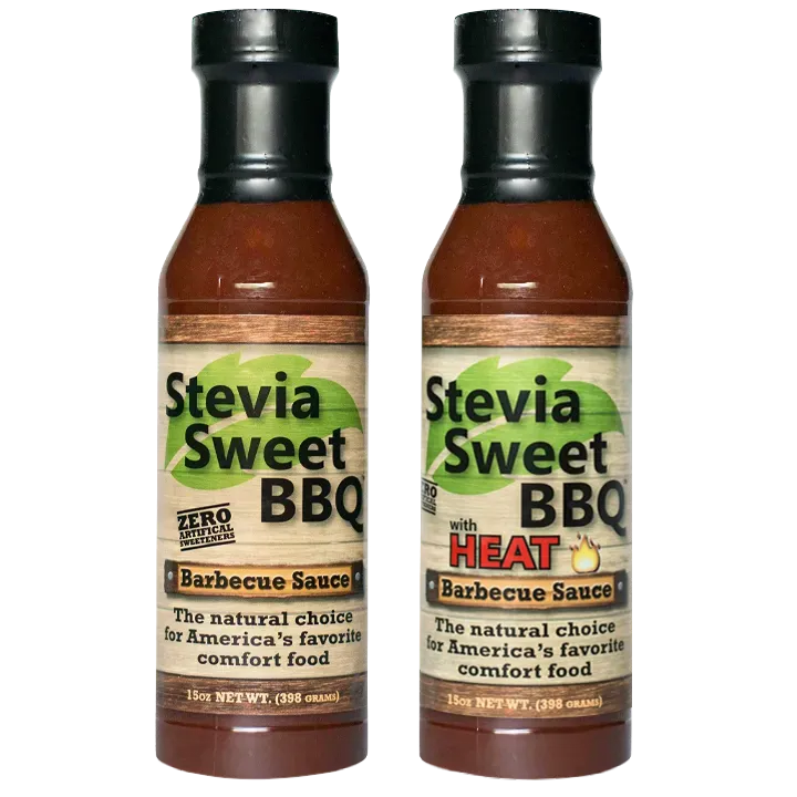 15oz Stevia Sweet BBQ Sauce - Original and Heat